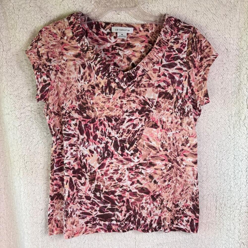 Liz Claiborne Top Abstract Women's Size‎ M